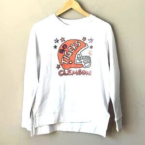 Stewart Simmons Clemson Tigers Sequin Sweatshirt XS
